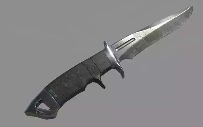 Tactical Knife Free low-poly 3D model