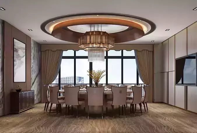 Luxury Private Dining Room in Hotel or Restaurant