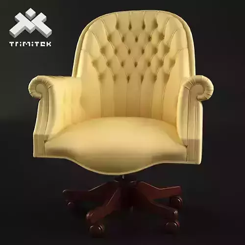 Luxury Executive Chair with tufted back 3D model