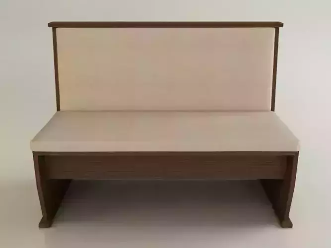 Wooden Bench with cushions