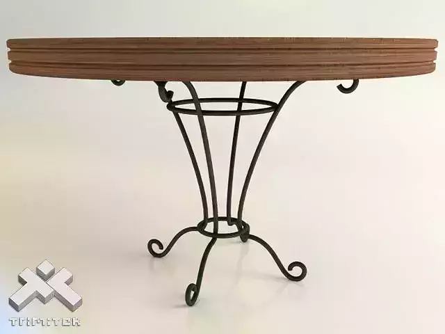 Wrought Iron Round Table D120cm