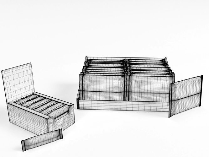 Candy bars with shelf ready display trays mars 3D model 2