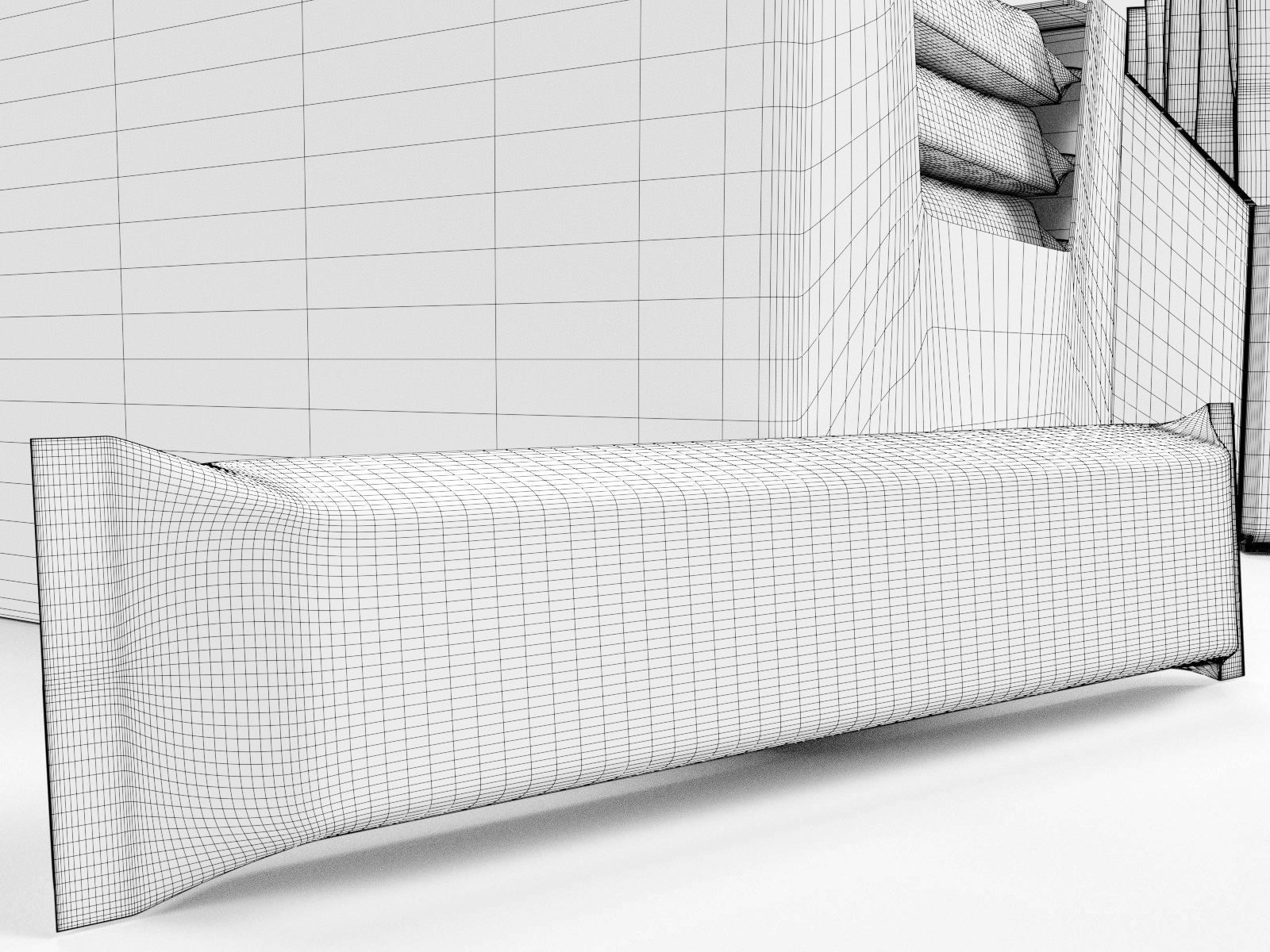 Candy bars with shelf ready display trays yorkie 3D model_3