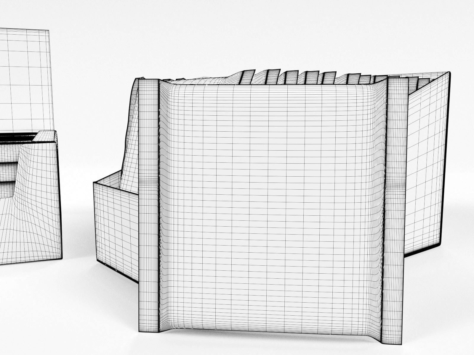 Candy bars with shelf ready display trays yorkie 3D model_7