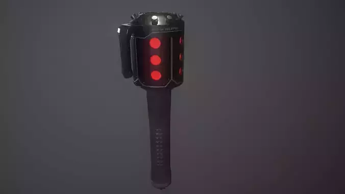 Sci-Fi Frag Grenade Low-poly 3D model