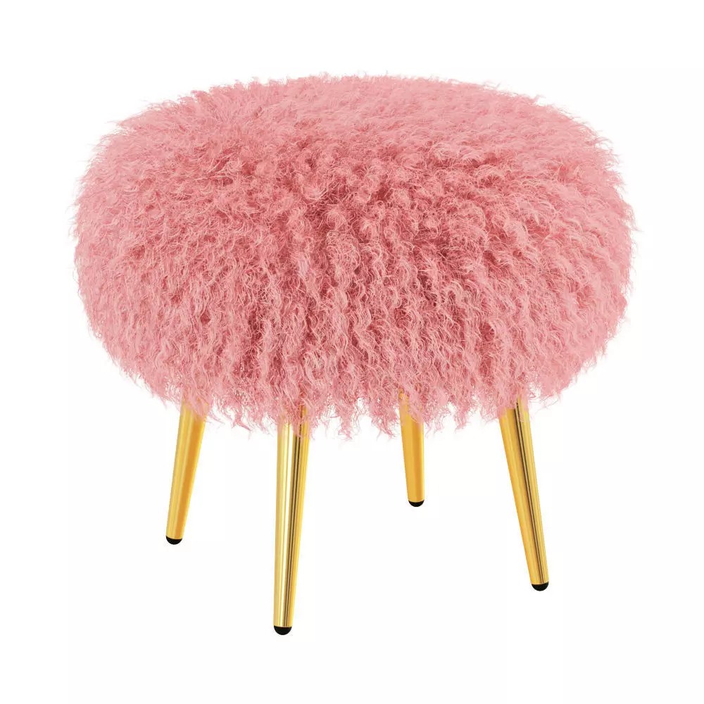 Mongolian Lamb Stool 3D model_0