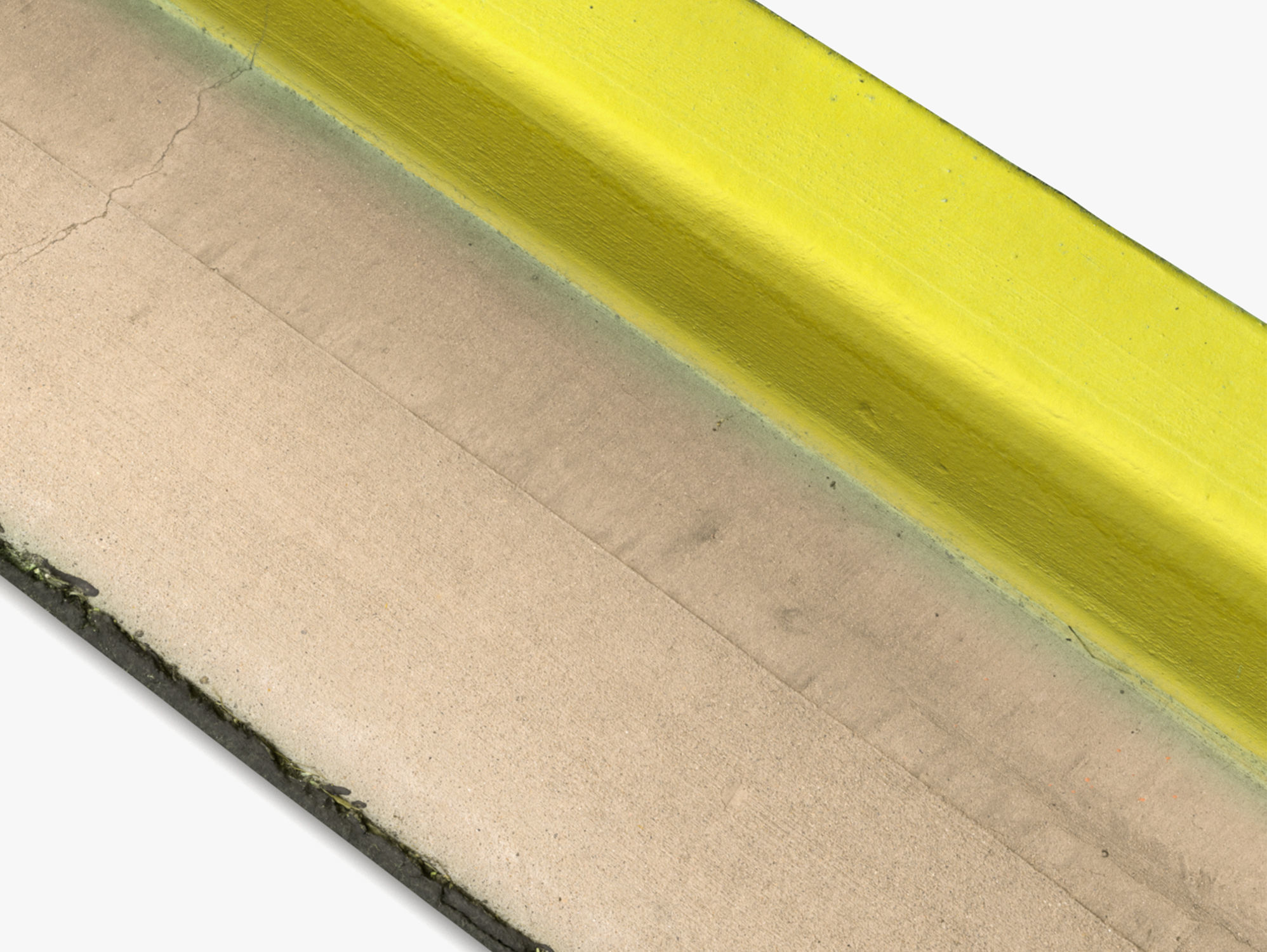 Yellow Curb - 8K Scan Low-poly 3D model_4