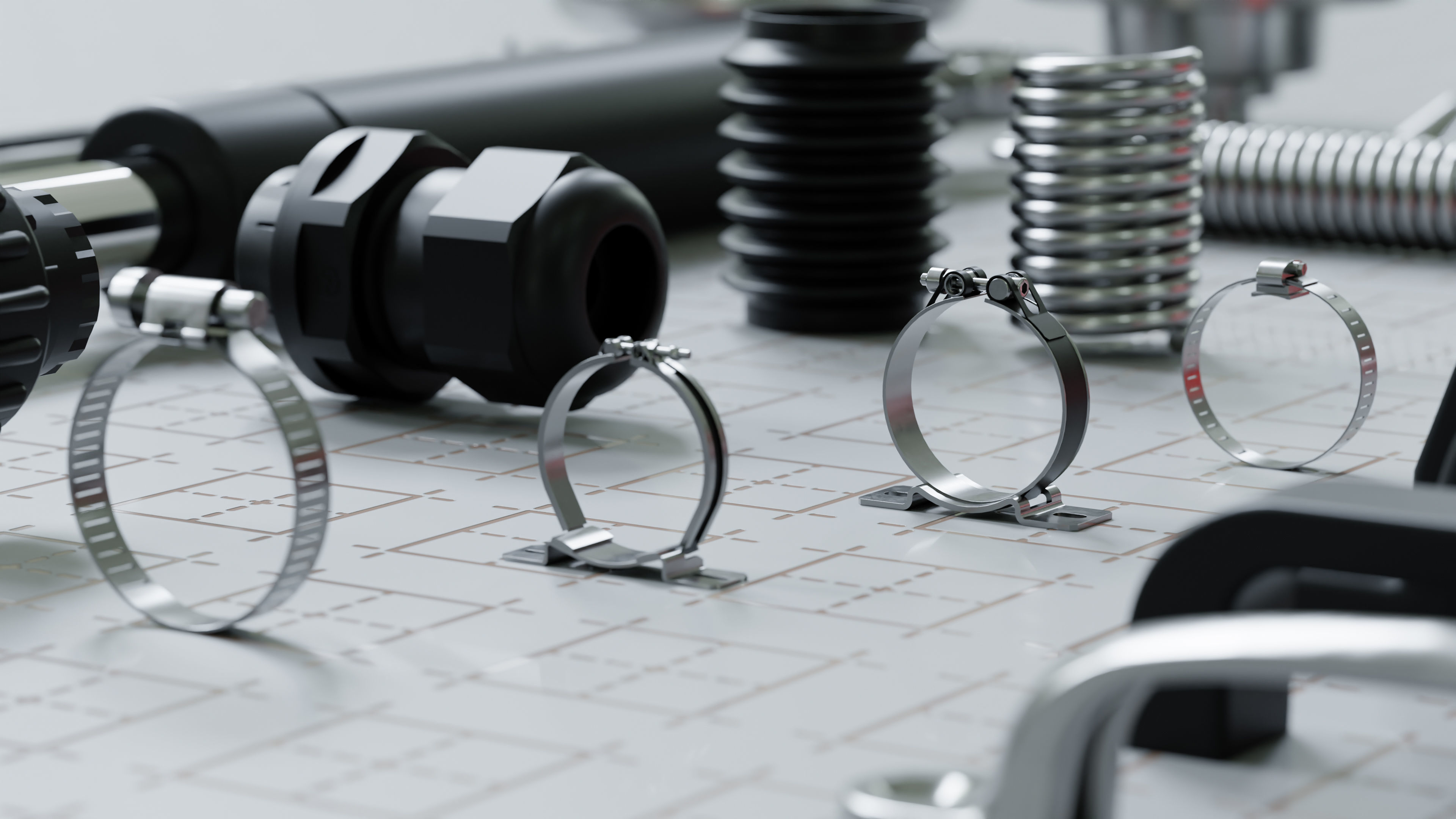 Hard Surface Kitbash Pack - Real Mechanical Components 3D model_2