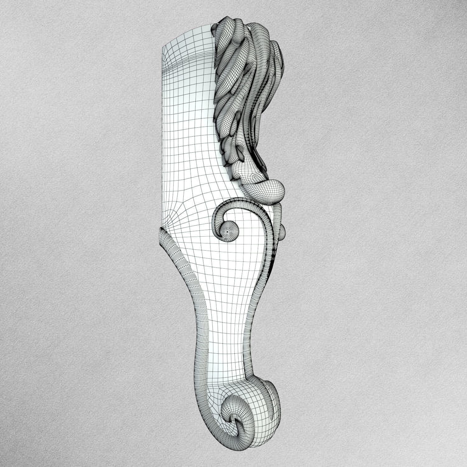 Furniture Leg L-005 3D print model_3