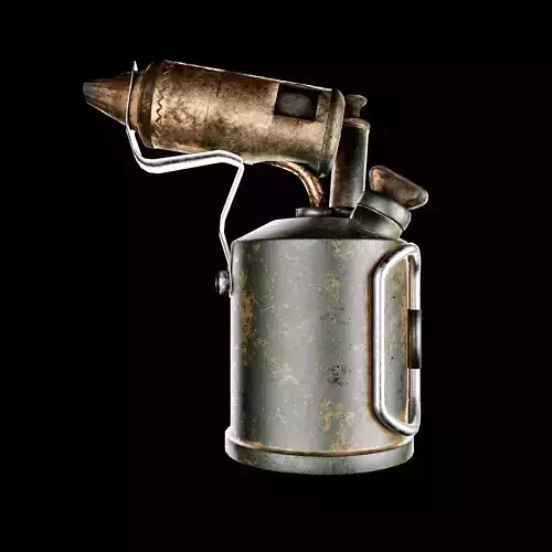 Burner old rusty gun