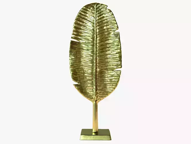 Gold Leaf Sculpture 3D model