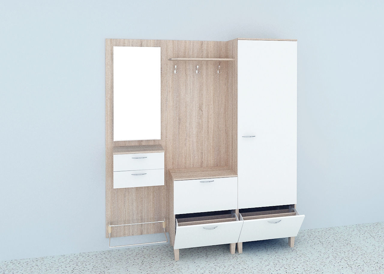 Entrance hall 3D model_1