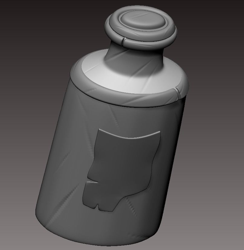 Magic potion bottles set 3D print model_4