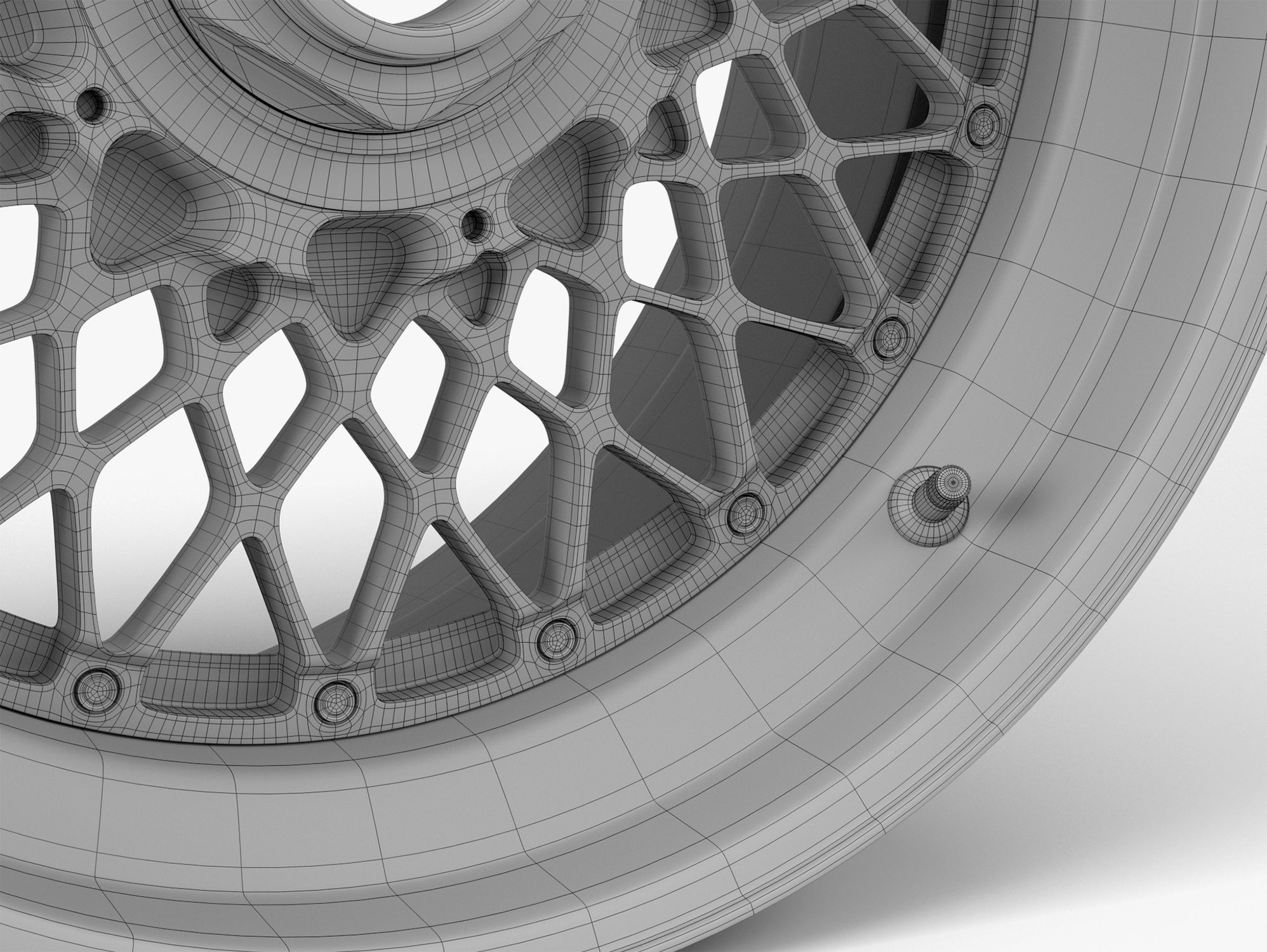 BBS E55 Wheel 3D model_5