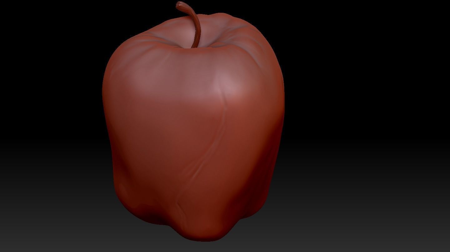 Pumpkin and Apple Free 3D model_1