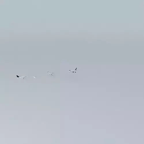 A380 landing at Heathrow