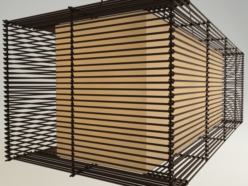 KAI Rectangular Hanging Lamp 3D model_2