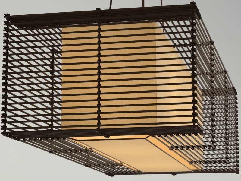 KAI Rectangular Hanging Lamp - Slim 3D model_2