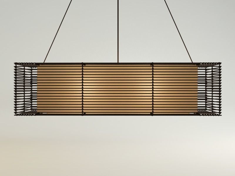 KAI Rectangular Hanging Lamp - Slim 3D model_1