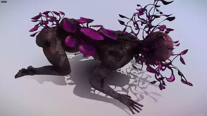 Supermutant Child Zombie with Plant Parasite