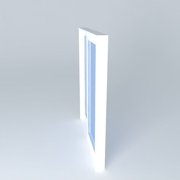 portaedson door with glass Free 3D model_2