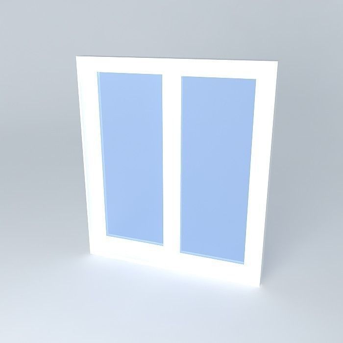 portaedson door with glass Free 3D model_1