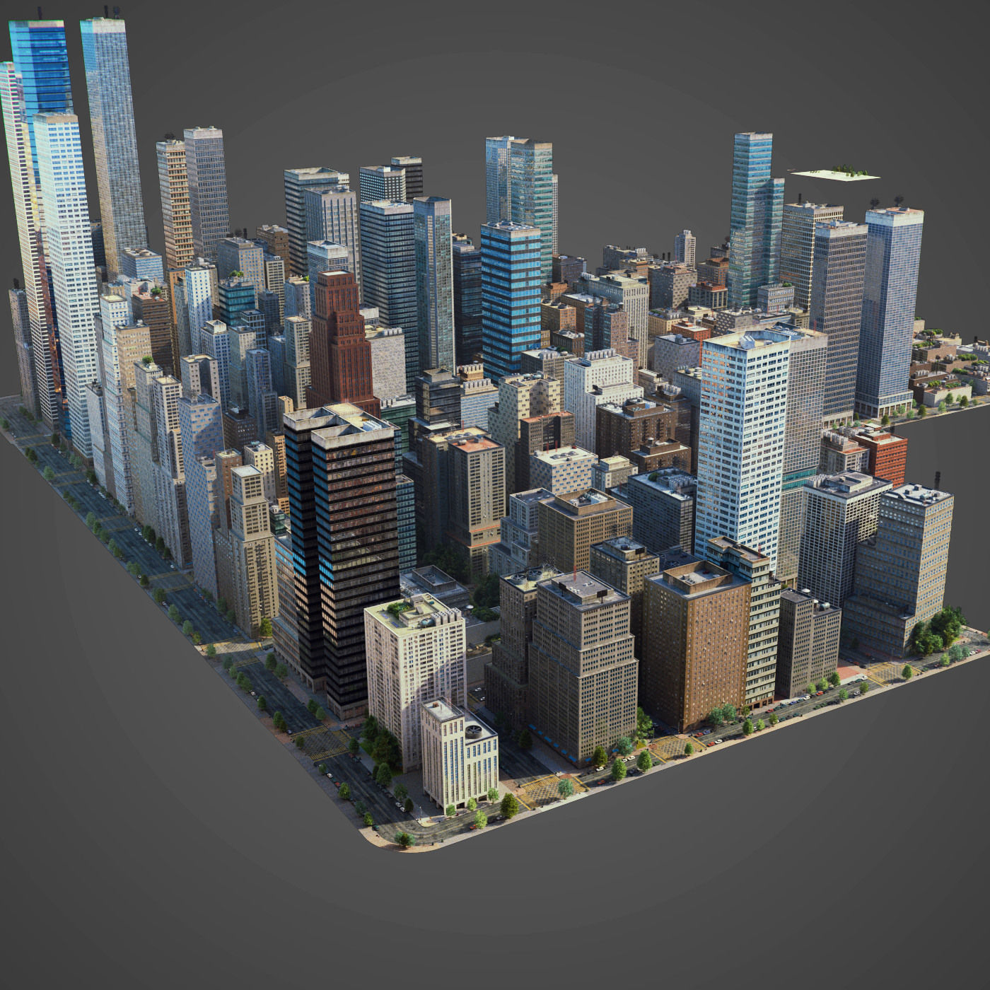 City C1 Low-poly 3D model_17