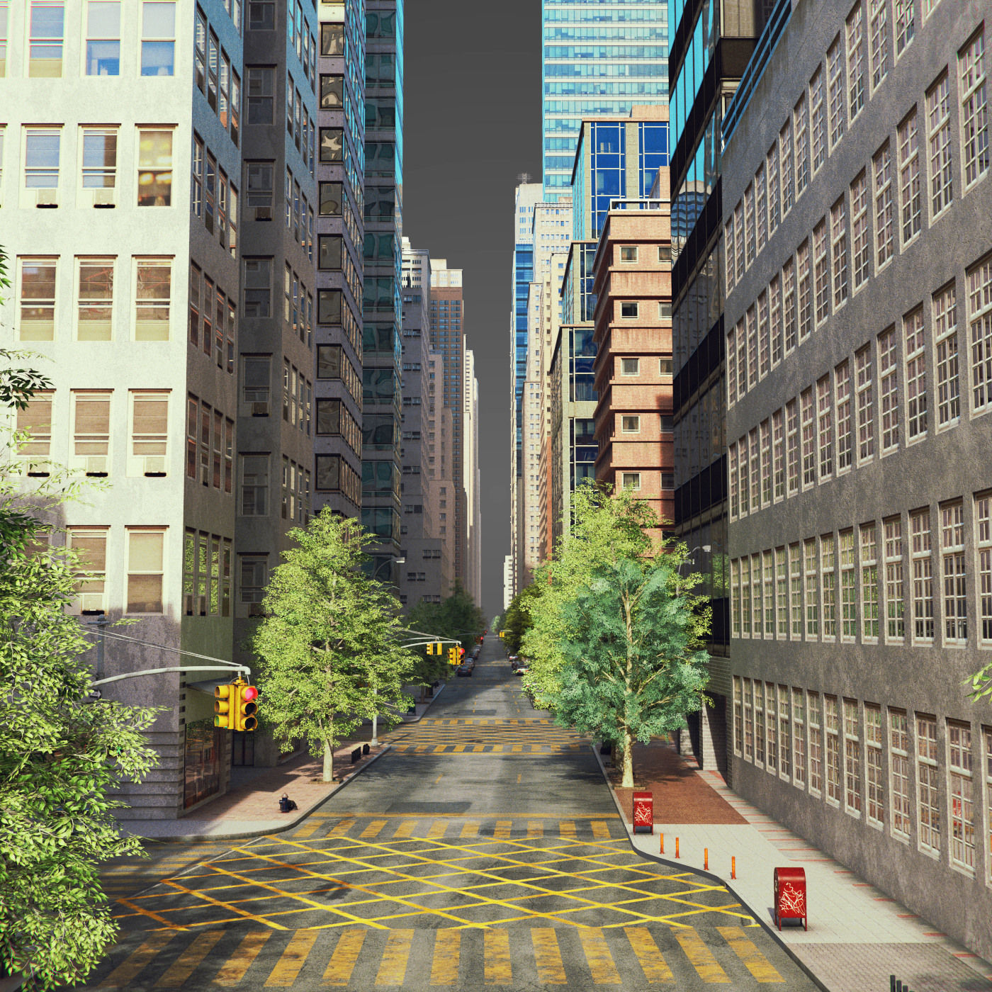 City C1 Low-poly 3D model_20