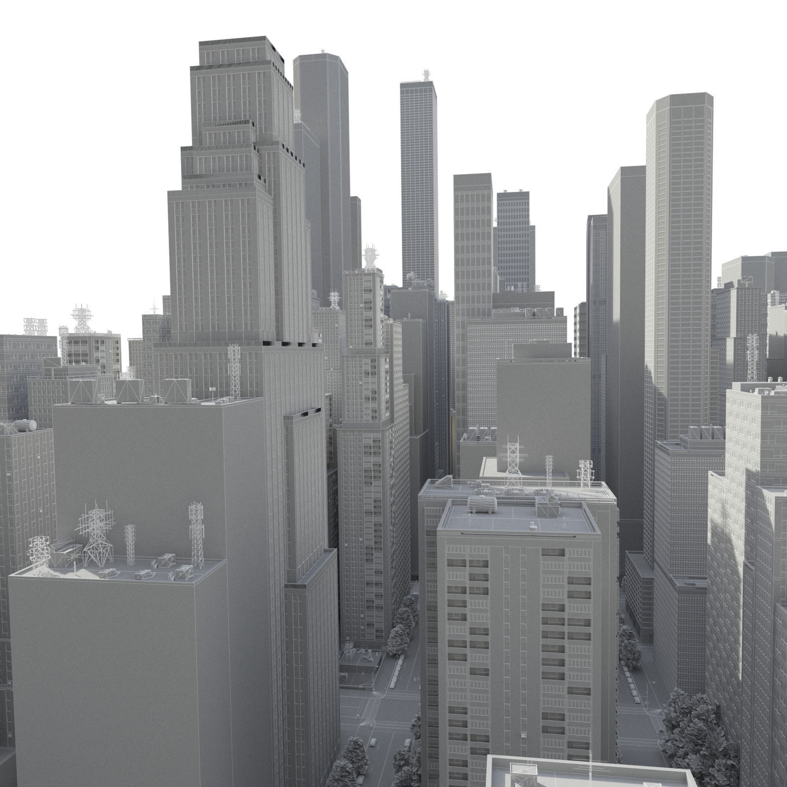 City C1 Low-poly 3D model_18
