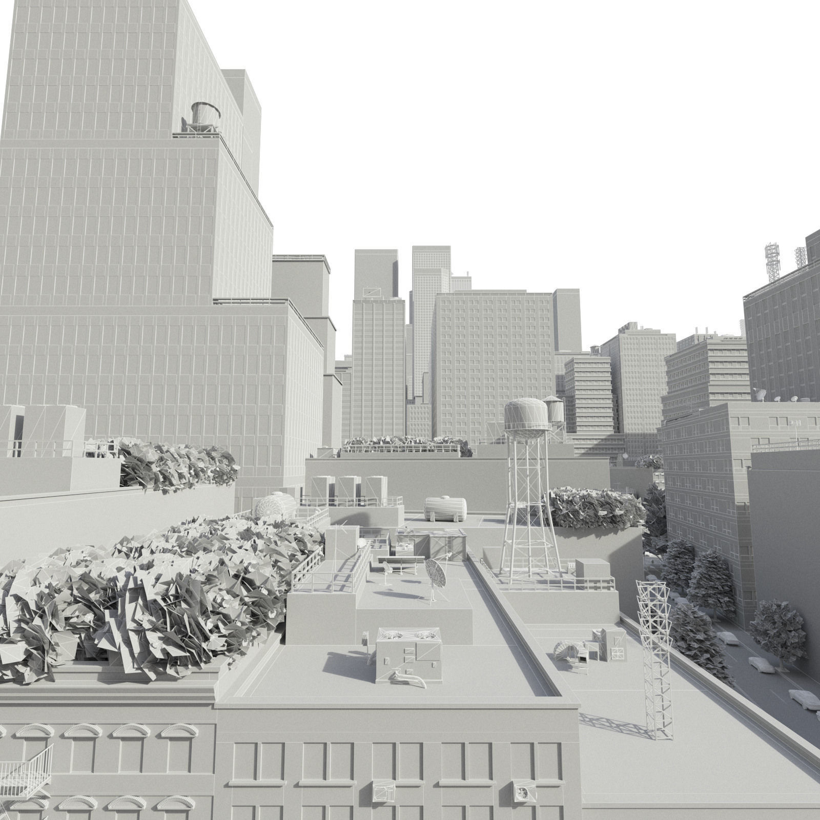 City C1 Low-poly 3D model_26