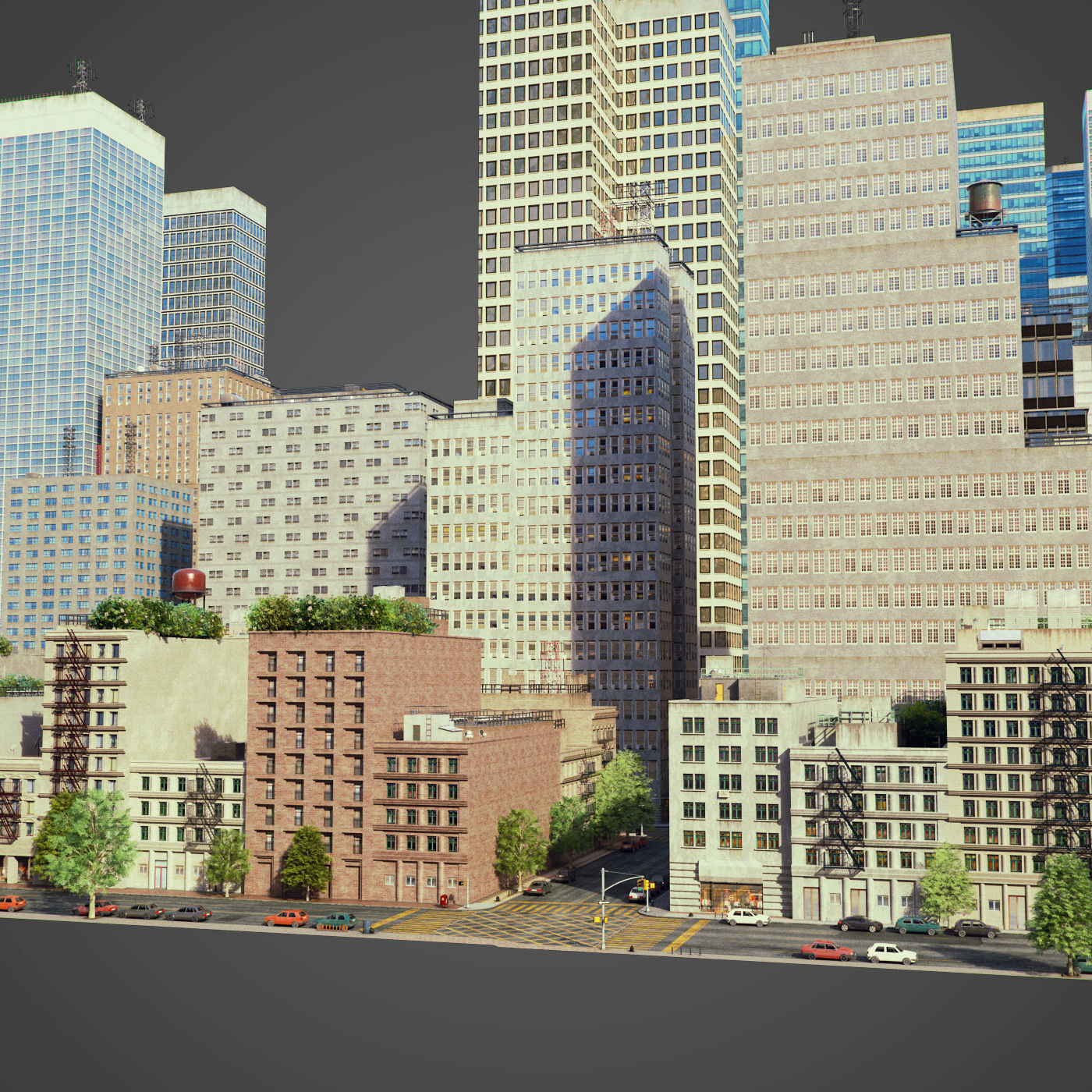 City C1 Low-poly 3D model_14