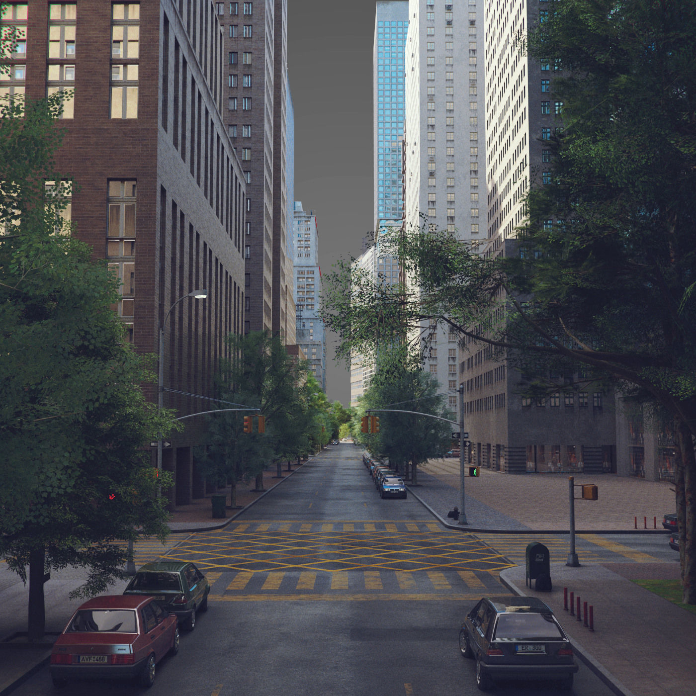 City C1 Low-poly 3D model_15