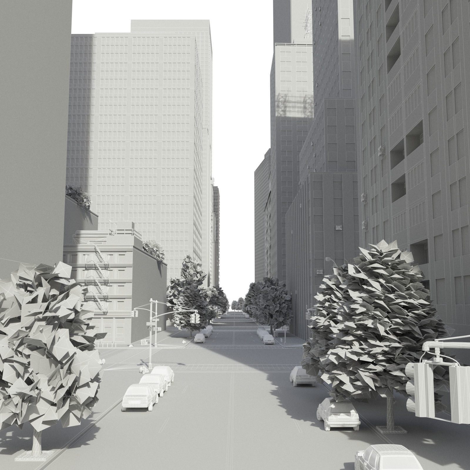 City C1 Low-poly 3D model_25