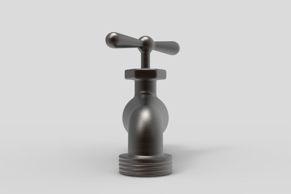 hose bib 3D model CGTrader