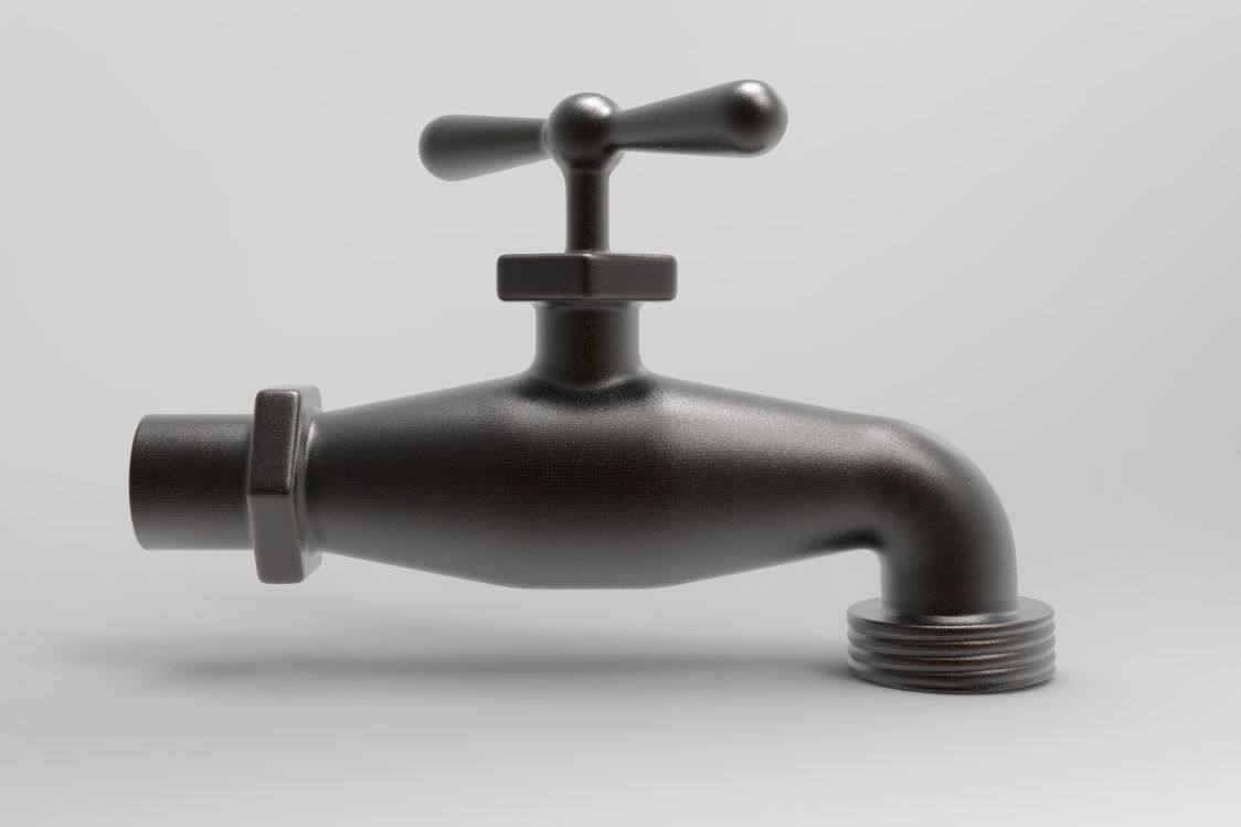 hose bib 3D model CGTrader