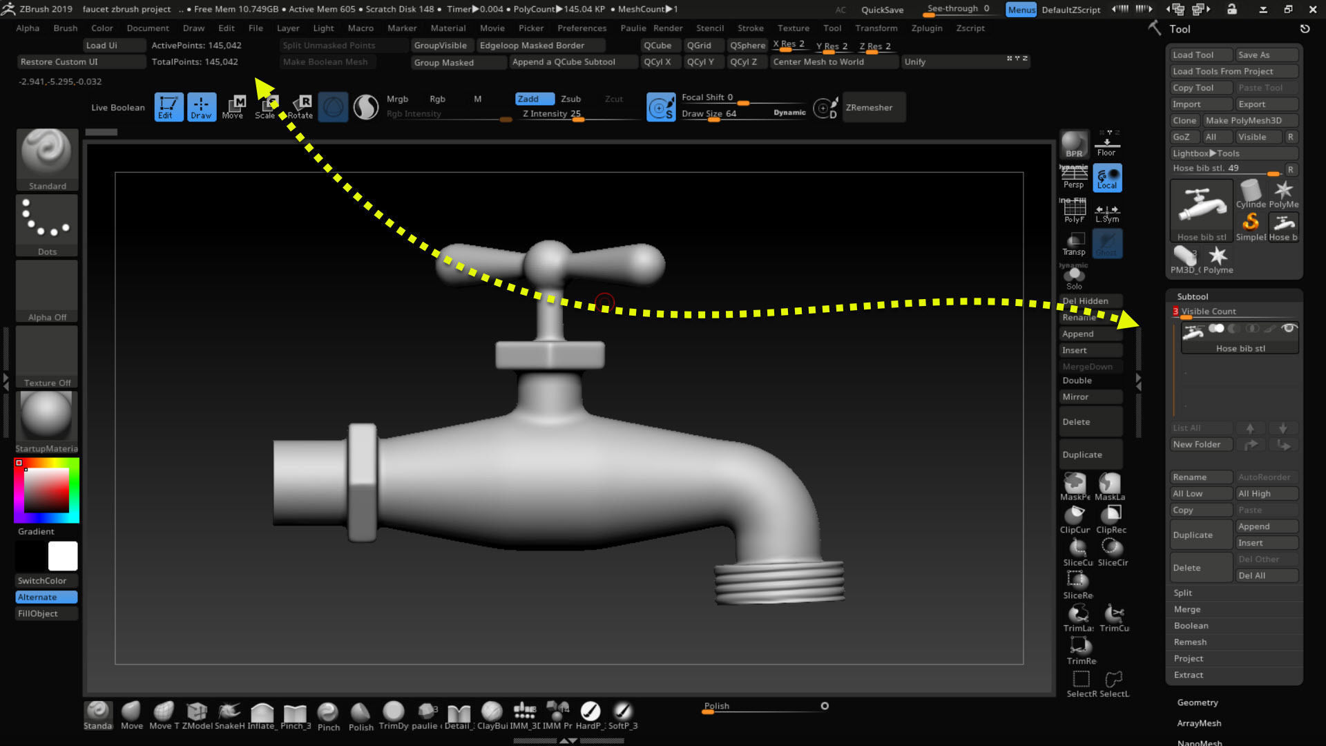 hose bib 3D model CGTrader
