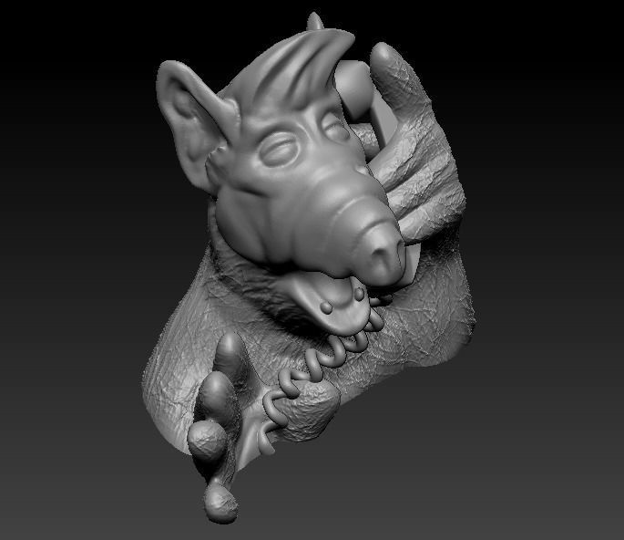 Alf bust - Gordon Shumway 3D print model_4