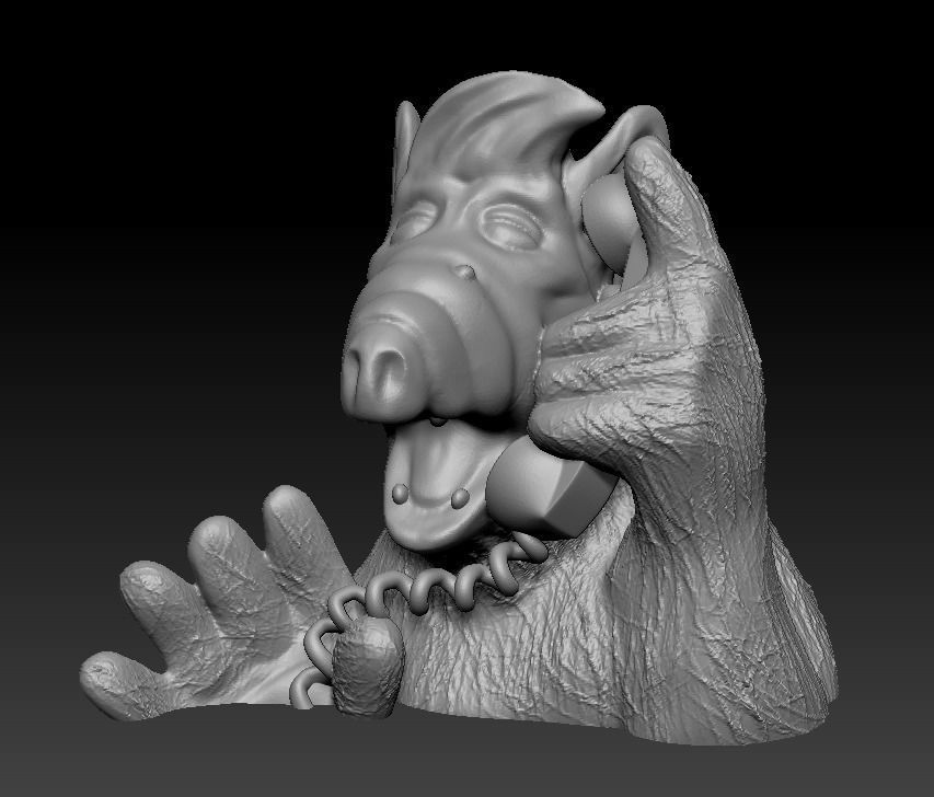 Alf bust - Gordon Shumway 3D print model_9