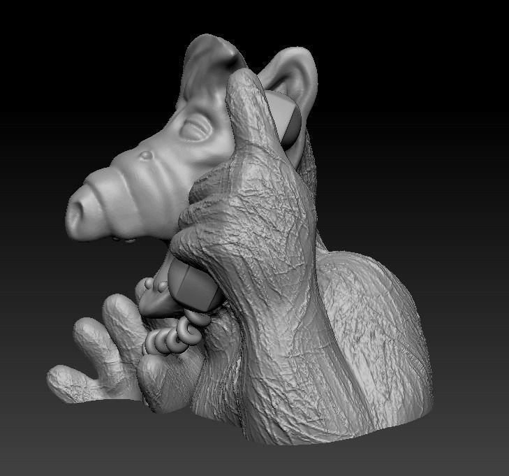 Alf bust - Gordon Shumway 3D print model_7