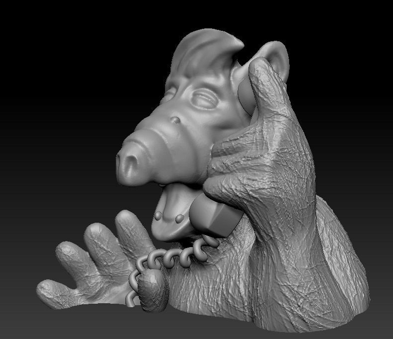 Alf bust - Gordon Shumway 3D print model_11