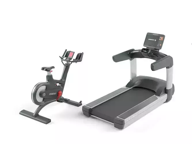 Fitness Models     Bike Treadmill 3D model