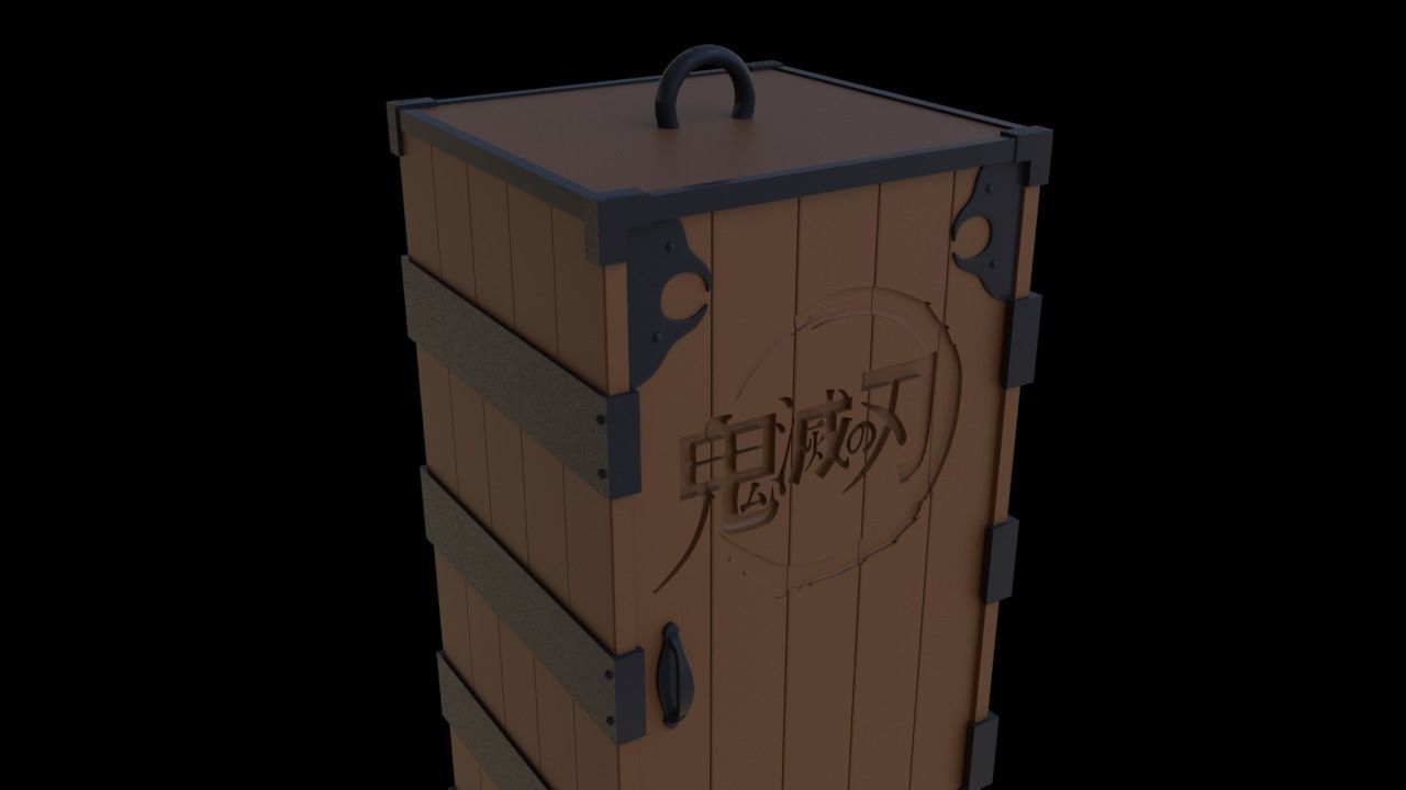 Nezuko Box  3D print model_8