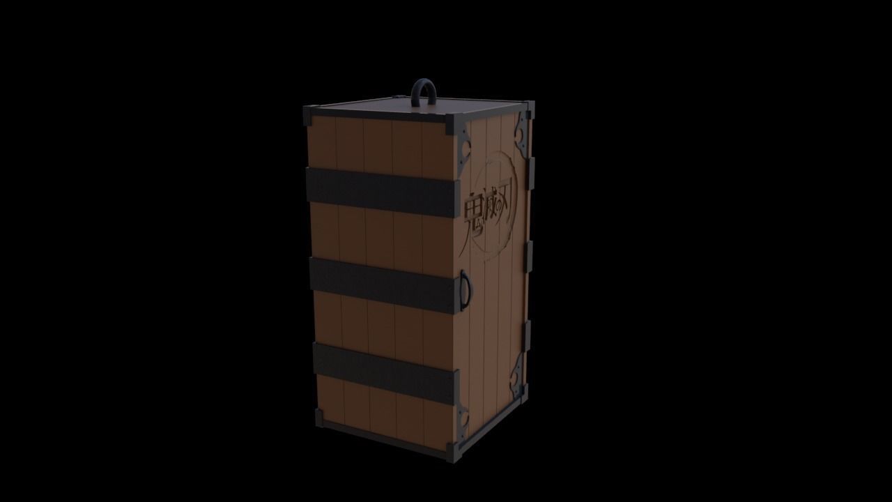 Nezuko Box  3D print model_3