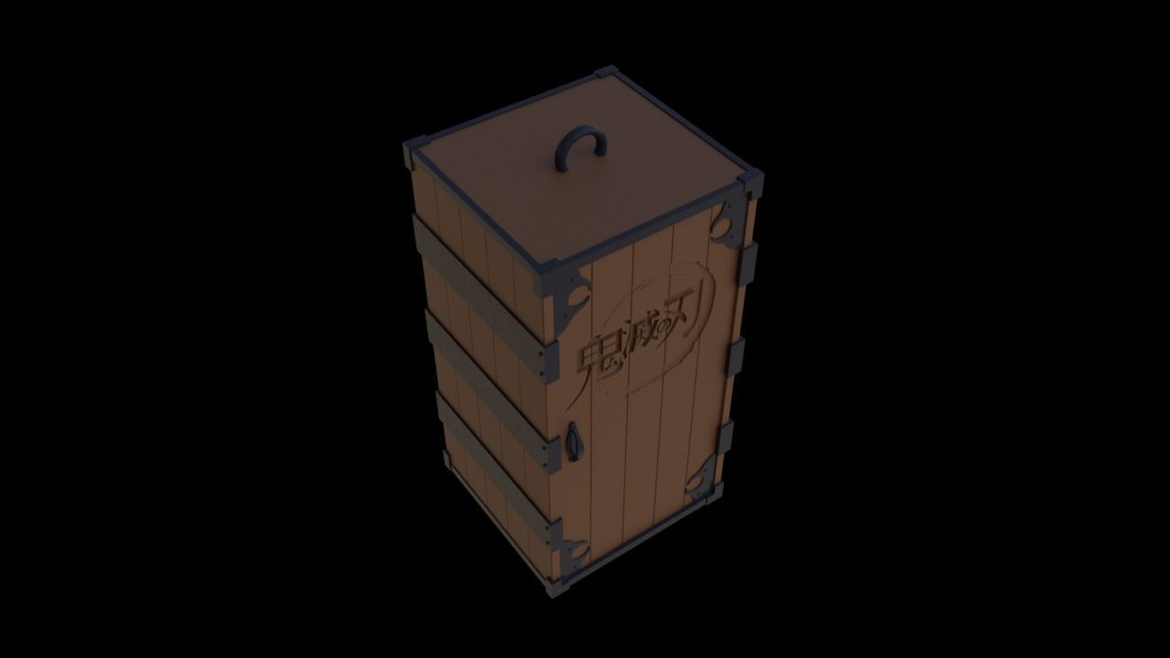 Nezuko Box  3D print model_2