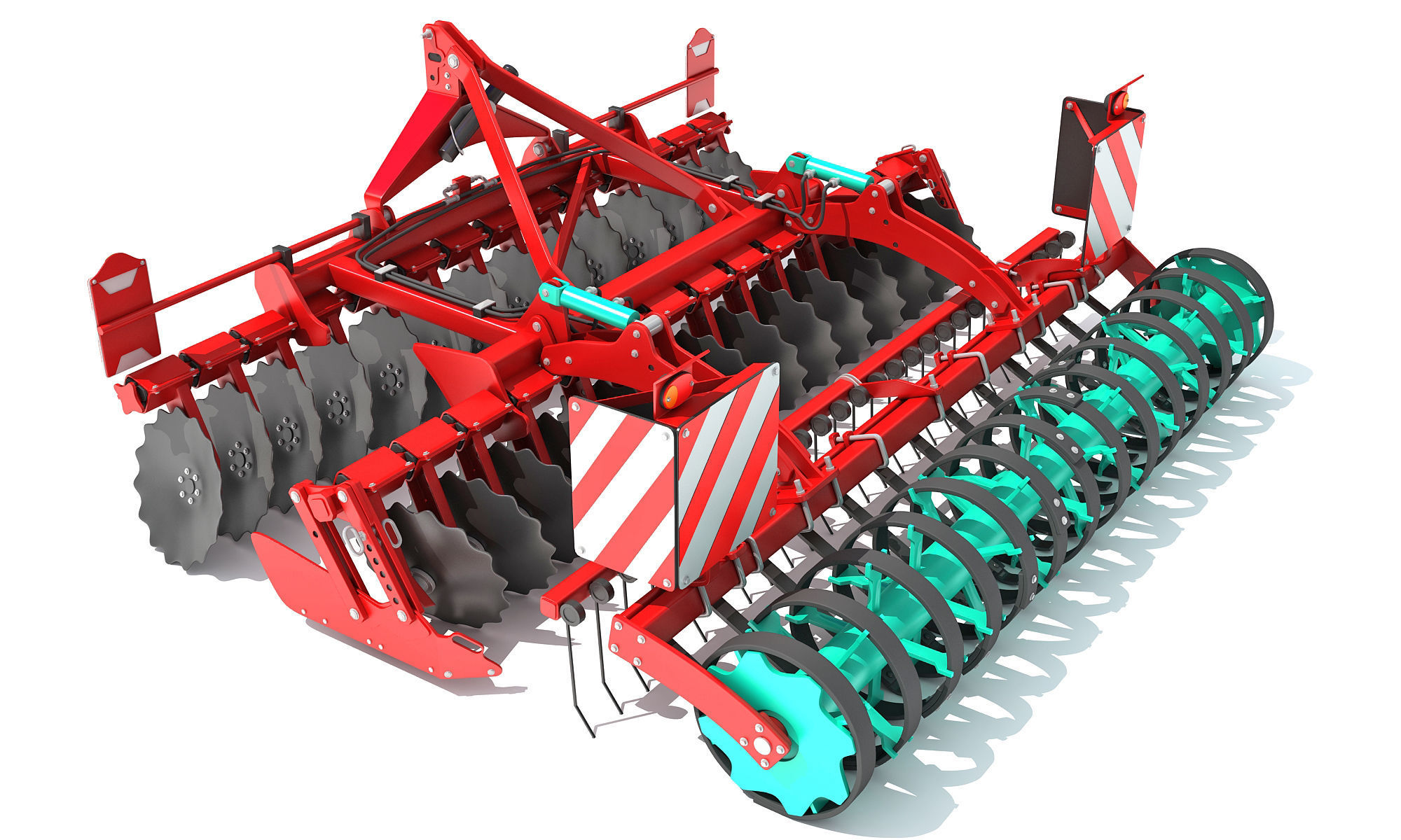 Compact Disc Harrow 3D model_1