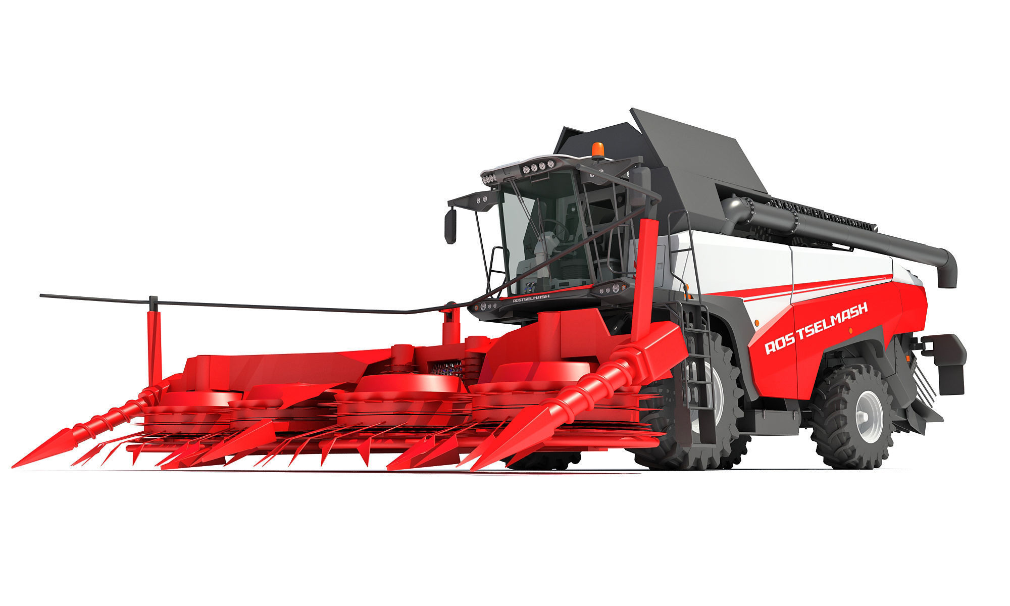 Forage Harvester Combine Rostselmash 3D model_13
