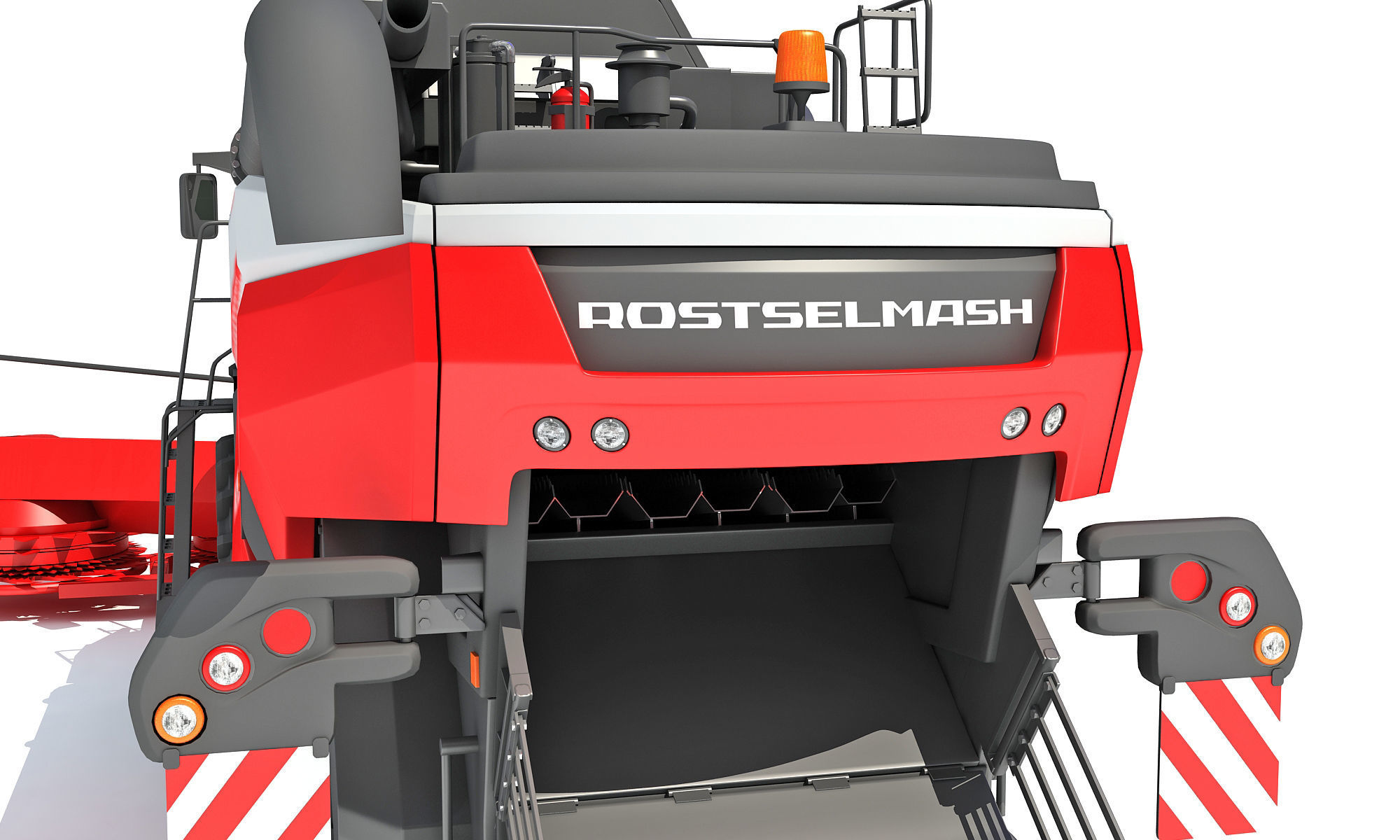 Forage Harvester Combine Rostselmash 3D model_16