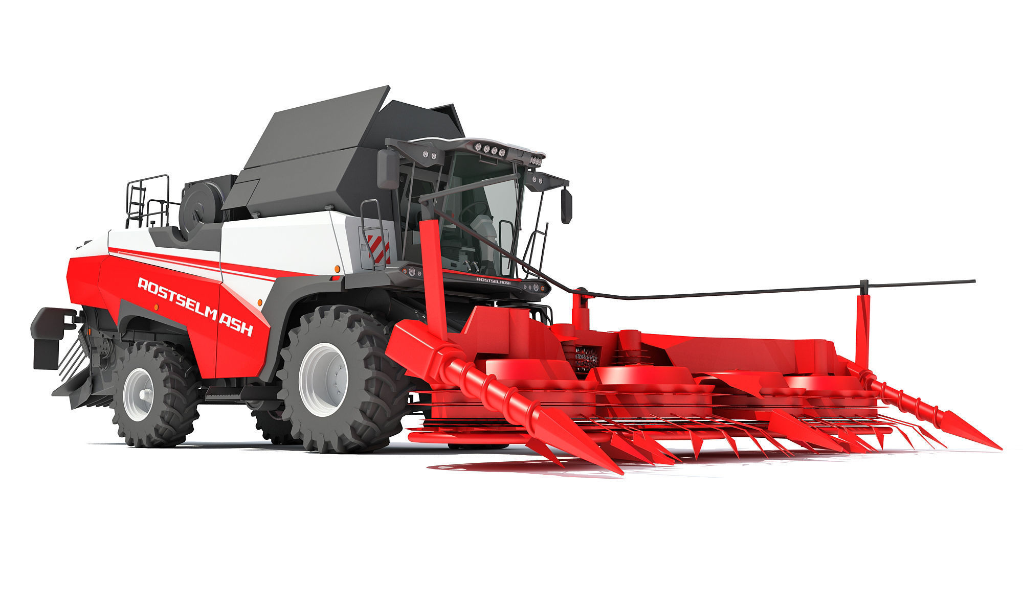 Forage Harvester Combine Rostselmash 3D model_11