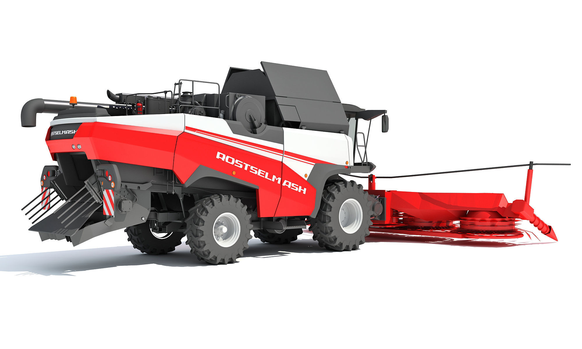 Forage Harvester Combine Rostselmash 3D model_7