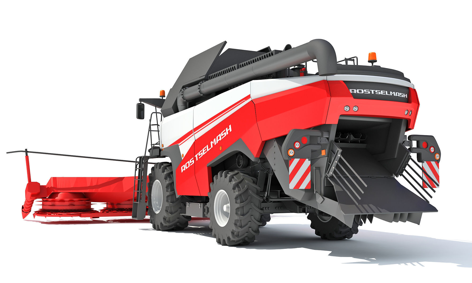Forage Harvester Combine Rostselmash 3D model_4